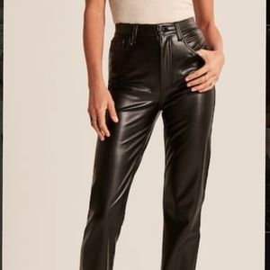 NWT 90s straight high rise leather pants